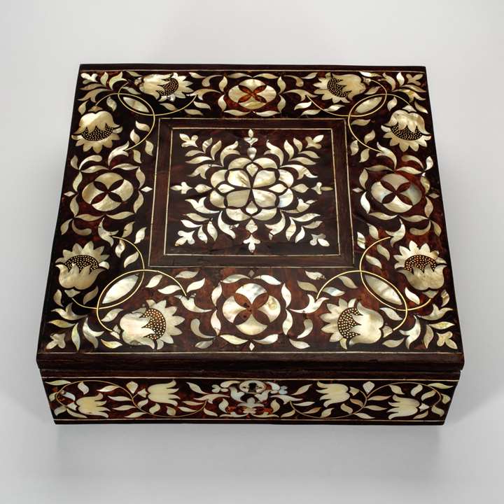 A Tortoiseshell and Mother-of-Pearl Box